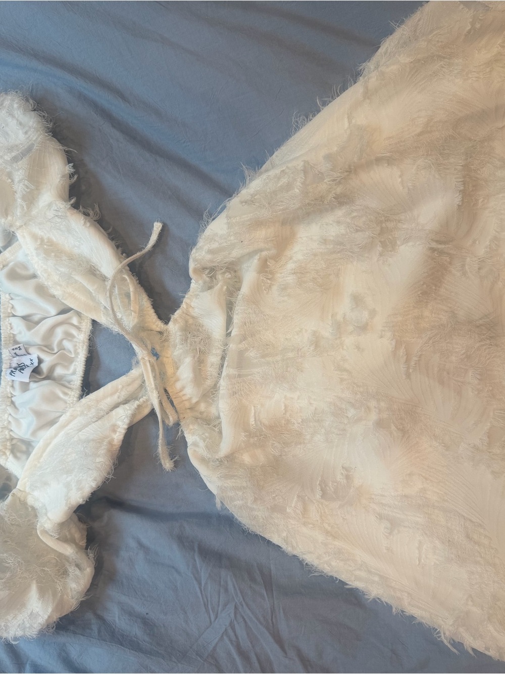 Princess Polly white mini dress women’s Size 2 never worn